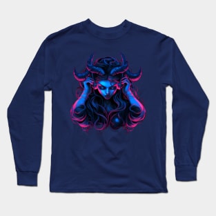 Succubus Demon DJ Darkwave Dreampop Long Sleeve T-Shirt